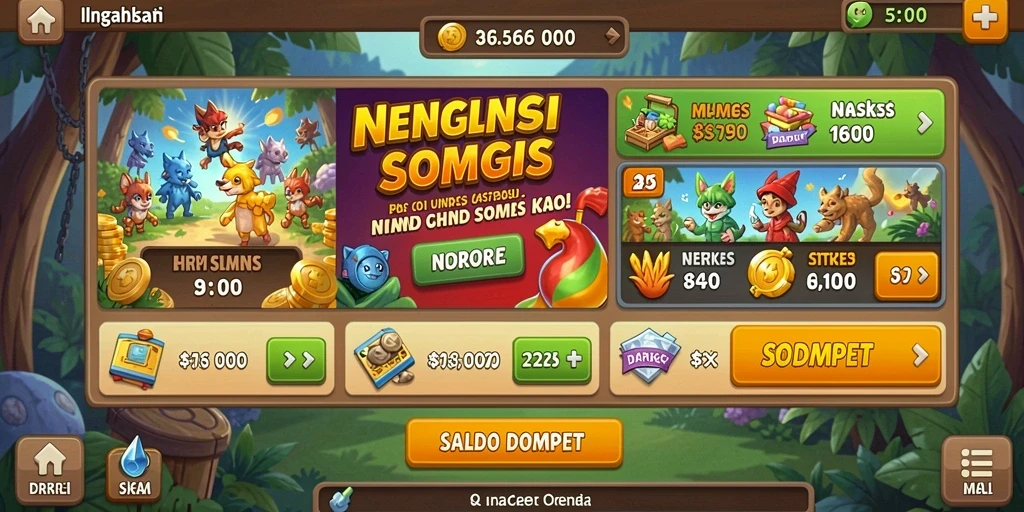 Tangkapan layar dari level menantang yang sedang dimainkan.
